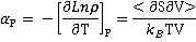 expansivity equation