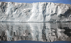 Ice cliff, Svalbard, by MFC